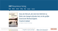 Desktop Screenshot of drp-rosenkreuz-verlag.de